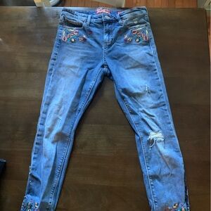Lucky brand Ava skinny embroidered jeans size 25/0